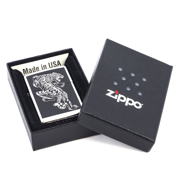 Зажигалка ZIPPO Tigre с покрытием Brushed Chrome 207 Tigre