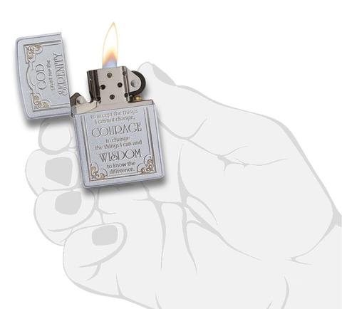 Зажигалка ZIPPO Classic с покрытием Satin Chrome™ 28458