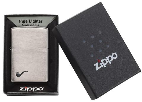 Зажигалка Zippo Pipe Lighter / Brushed Chrome