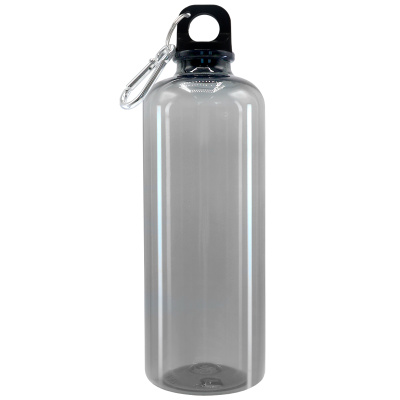 Бутылка пластиковая для воды Clipster, чёрный