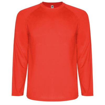 Спортивная футболка MONTECARLO L/S мужская, КРАСНЫЙ S