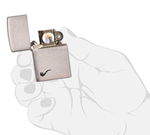 Зажигалка Zippo Pipe Lighter / Brushed Chrome