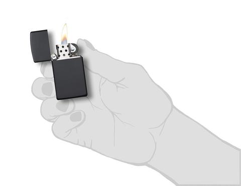 Зажигалка Zippo Slim / Black Matte