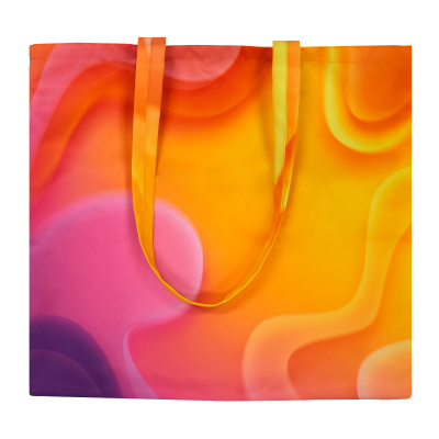 Сумка для покупок Бэгис с полноцветной печатью, длина ручек 70 см