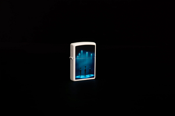 Зажигалка ZIPPO Aliens Design с покрытием Glow In The Dark Green 49487