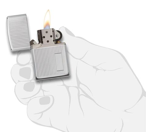 Зажигалка ZIPPO Engine Turn с покрытием High Polish Chrome 350