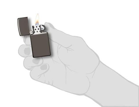 Зажигалка ZIPPO Slim® с покрытием Black Ice ® 20492