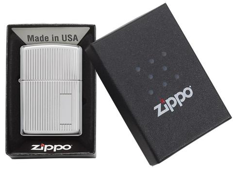 Зажигалка ZIPPO Engine Turn с покрытием High Polish Chrome 350