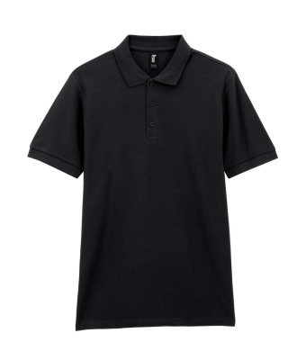 Футболка поло PREMIUM COTTON ADULT DOUBLE PIQUE, ЧЕРНЫЙ S