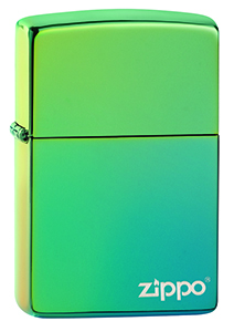 Зажигалка ZIPPO Logo с покрытием High Polish Teal 49191ZL