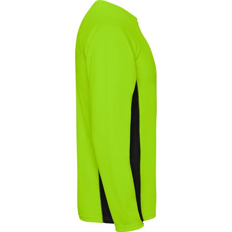 Спортивная футболка SHANGHAI L/S мужская, ФЛУОРЕСЦЕНТНЫЙ ЗЕЛЕНЫЙ/ЧЕРНЫЙ S