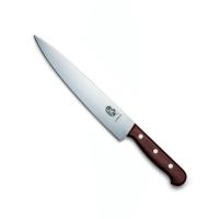 Нож Victorinox Rosewood разделочный, лезвие 22 см, коричневый, в подарочной коробке