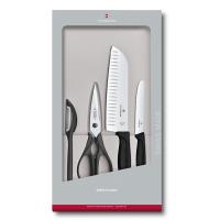 Набор Victorinox кухонный, 4 предмета, черный (подарочная упаковка)