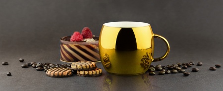 Кружка Asobu Sparkling mugs (0,38 литра) золотистая