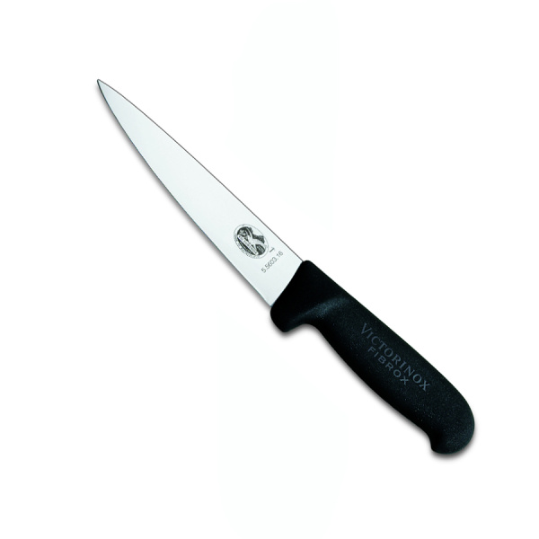 Нож Victorinox для разделки мяса, лезвие 20 см, черный