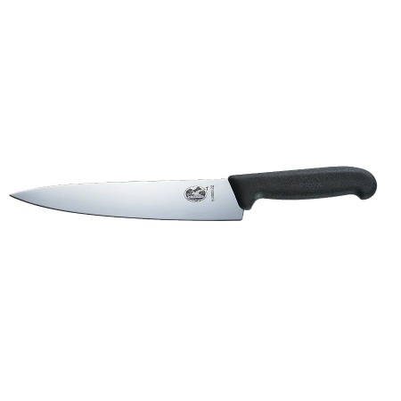 Нож Victorinox разделочный, лезвие 25 см, черный