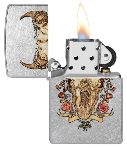 Зажигалка ZIPPO Rick Rietveld с покрытием Street Chrome 48559