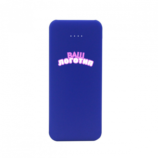 Внешний акккумулятор Arrida 5000mAh, с покрытием "Baby skin”, синий