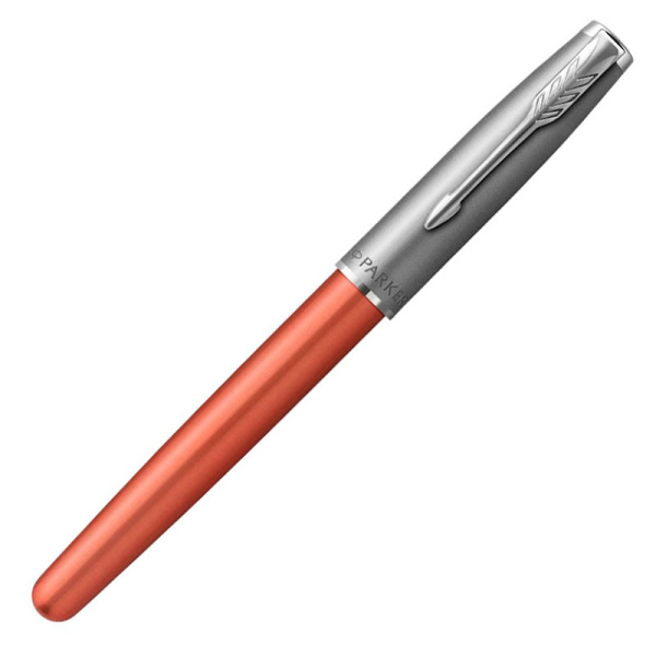 Ручка-роллер Parker "Sonnet Sand Blasted Metal&Orange Lacquer"
