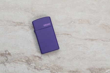 Зажигалка ZIPPO Slim® с покрытием Purple Matte 1637ZL