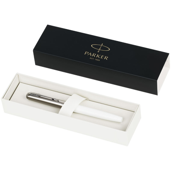 Ручка перьевая Parker "Jotter Originals White Chrome CT"