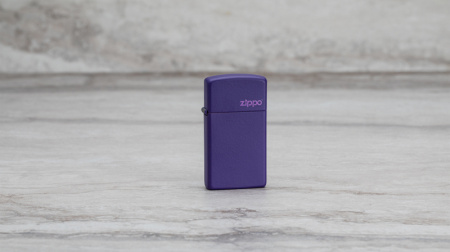 Зажигалка ZIPPO Slim® с покрытием Purple Matte 1637ZL