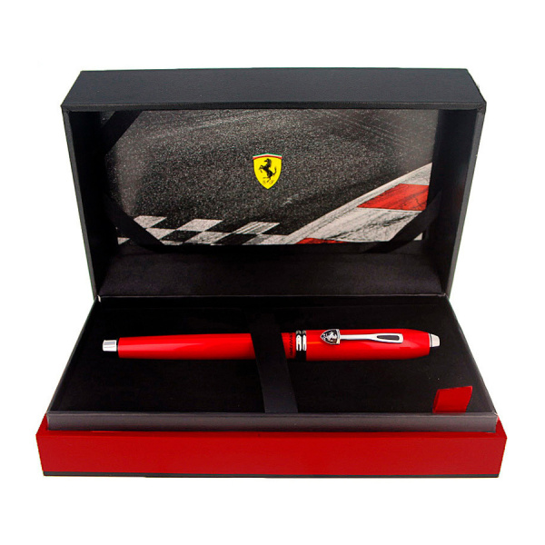 Ручка-роллер Cross Selectip Townsend - Ferrari Glossy Rosso Corsa Red Lacquer/Rhodium