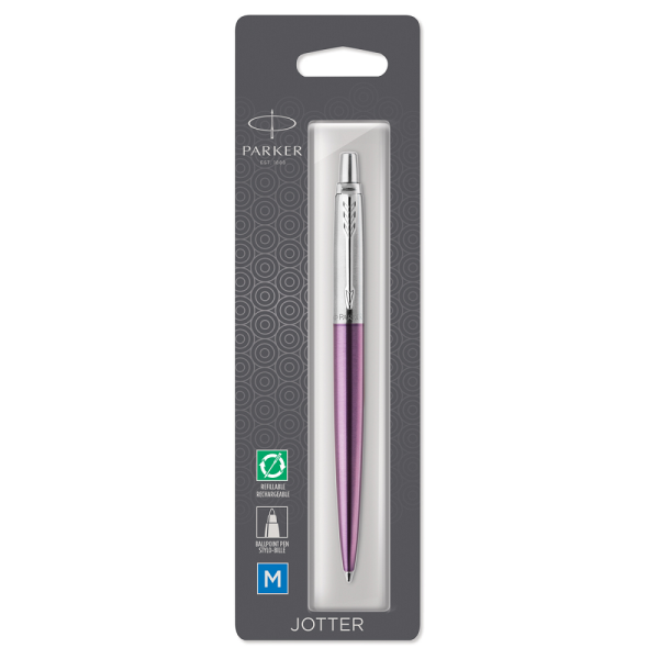 Ручка шариковая Parker Jotter Victoria Violet Chrome CT