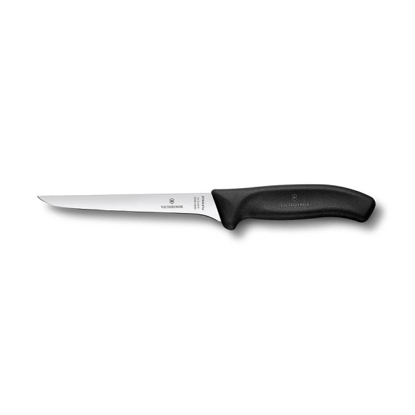 Нож Victorinox обвалочный, гибкое лезвие 15 см, черный