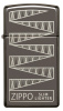 Зажигалка ZIPPO узкая в честь 65-летия с покрытием черный лед | Slim® 65th Anniversary Black Ice® 49709