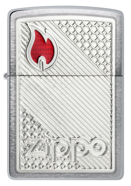 Зажигалка ZIPPO Classic с покрытием Brushed Chrome 48126