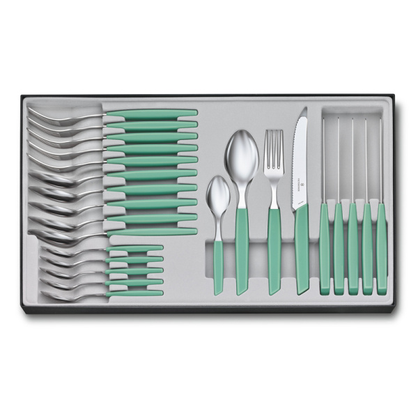 Набор из 24 столовых принадлежностей VICTORINOX Swiss Modern: 6 столовых ножей 6.9096.11W41.24