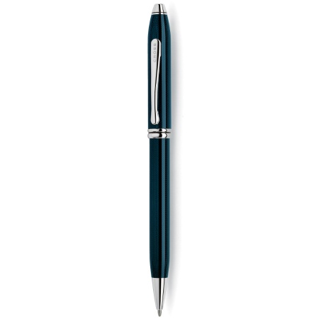 Ручка шариковая Cross TOWNSEND-QUARTZ BLUE LACQUER
