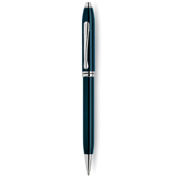 Ручка шариковая Cross TOWNSEND-QUARTZ BLUE LACQUER