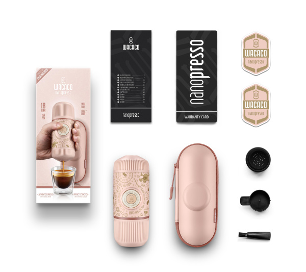 Портативная эспрессо машина Nanopresso Dark Souls Pink + Case