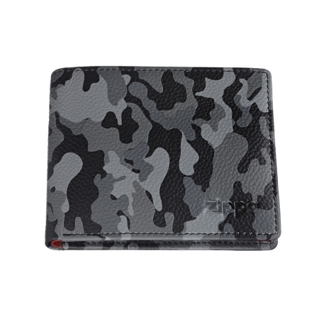 Портмоне Zippo, серо-чёрный камуфляж
