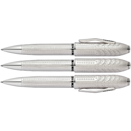 Ручка шариковая Cross PEERLESS CITIZEN LE NEW YORK-PLATINUM PLATED RT