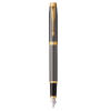 Ручка перьевая Parker IM Premium F327, Grey Core GT, F