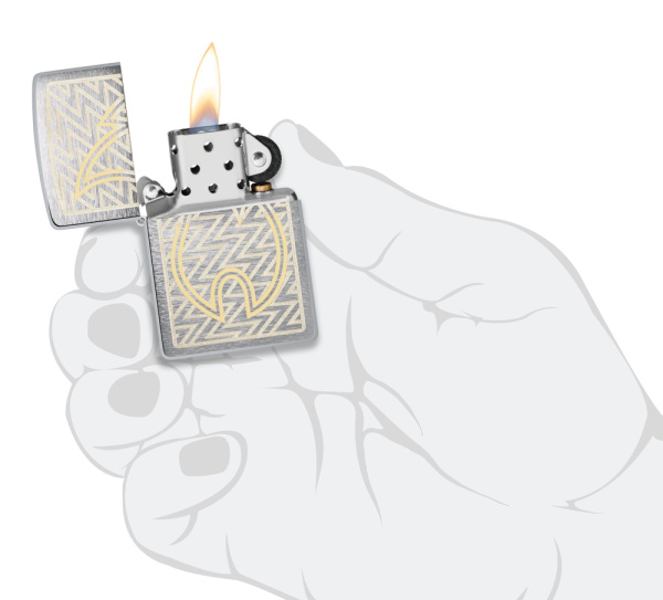 Зажигалка ZIPPO с покрытием Brushed Chrome 48789