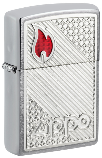 Зажигалка ZIPPO Classic с покрытием Brushed Chrome 48126