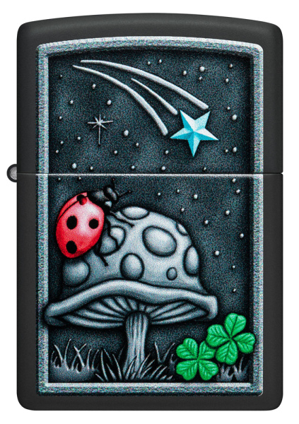 Зажигалка ZIPPO Ladybug Design с покрытием Black Matte 48724