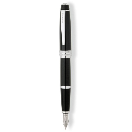 Набор подарочный Cross Bailey - Black Lacquer, перьевая ручка + конвертер + 6 картриджей + чернила