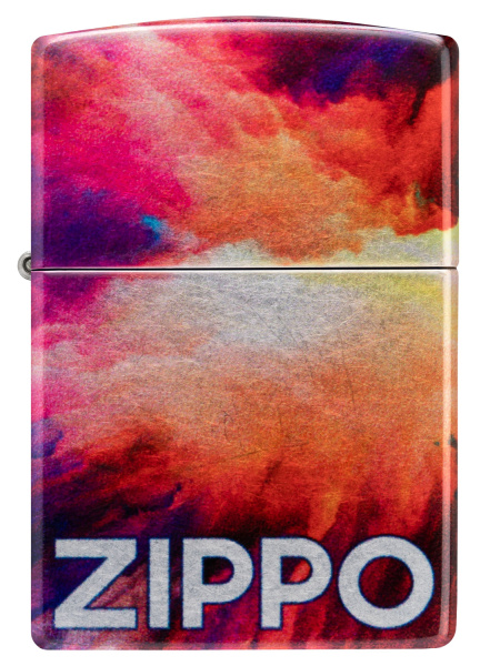 Зажигалка ZIPPO Tie Dye с покрытием 540 Tumbled Chrome 48982