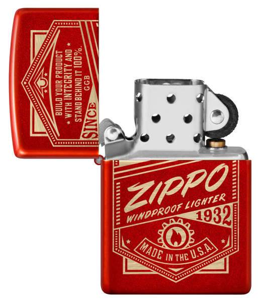 Зажигалка ZIPPO Classic с покрытием Metallic Red 48620
