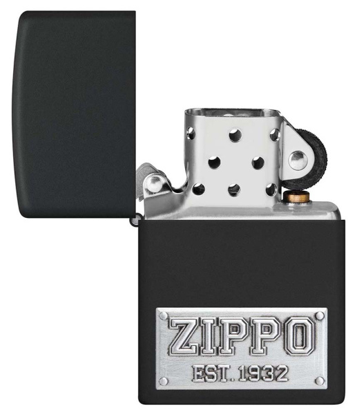 Зажигалка ZIPPO License Plate с покрытием Black Matte 48689