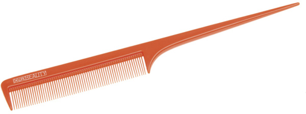 Расческа Dewal Beauty  с пластиковым хвостиком оранжевая 20 DBO6104