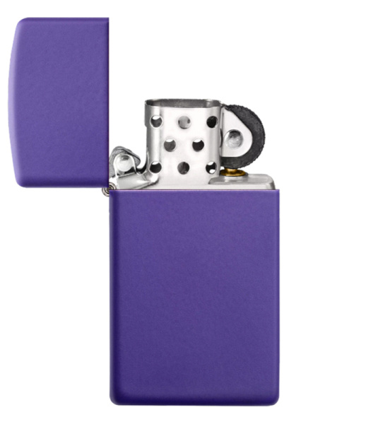 Зажигалка ZIPPO Slim® с покрытием Purple Matte 1637