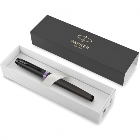 Перьевая ручка Parker IM Vibrant Rings F315 Amethyst Purple PVD, M