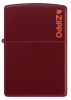 Зажигалка ZIPPO Logo с покрытием Merlot 46021ZL