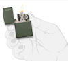 Зажигалка ZIPPO Green Matte 221ZL